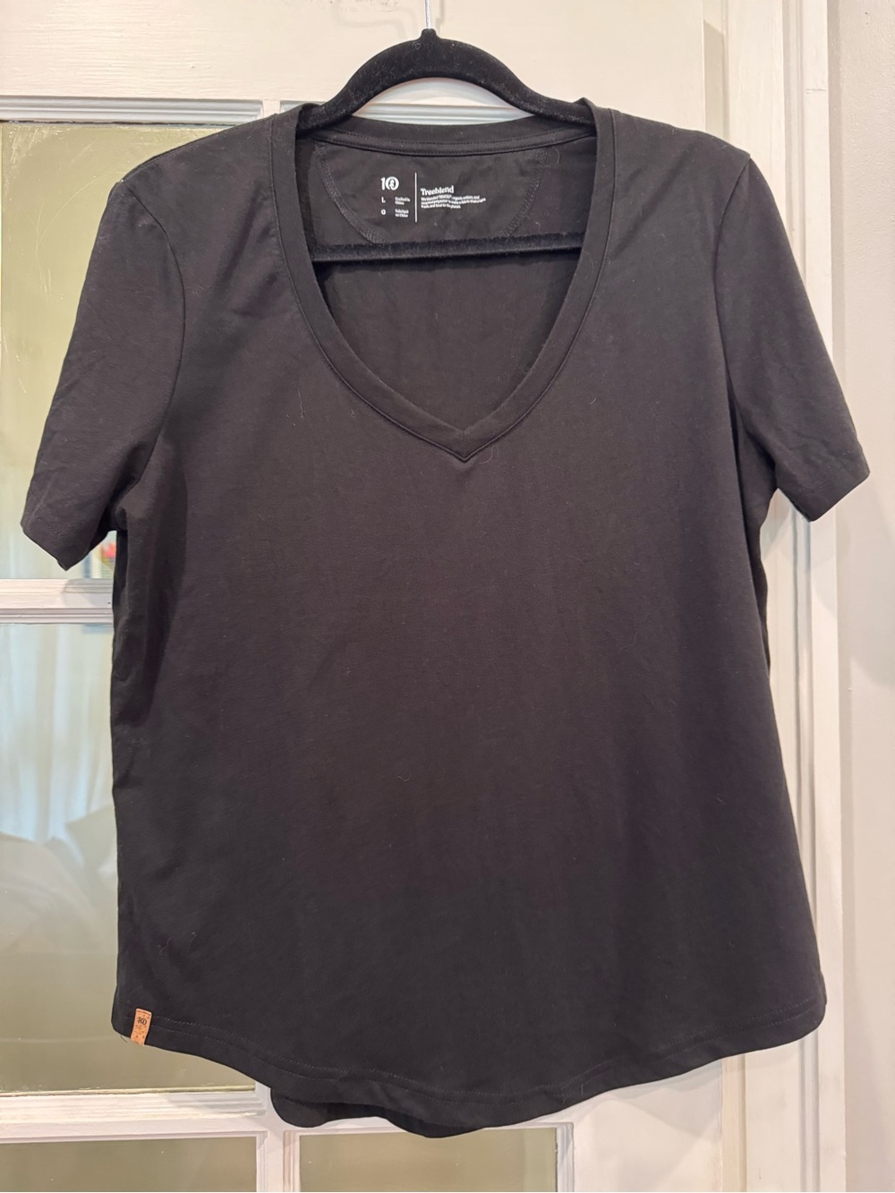 Tentree Women’s Black V-Neck Tee
